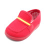 mocasin de tela fluorescente con suela de goma para niño