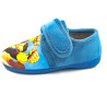 zapatilla de casa para niño con dibujo super heroe y suela de caucho