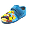 zapatilla de casa para niño con dibujo super heroe y suela de caucho