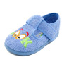 zapatilla de casa de toalla para niño con suela de goma