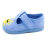 zapatilla de casa para niño de toalla y con suela de goma
