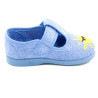 zapatilla de casa para niño de toalla y con suela de goma