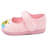 zapatilla de casa para niña de toalla con la suela de goma