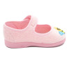 zapatilla de casa para niña de toalla con la suela de goma