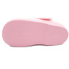 zapatilla de casa para niña de toalla con la suela de goma