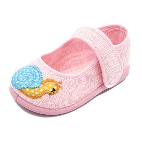 zapatilla de casa para niña con suela de goma