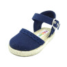 esparteña de niña con puntilla para bebe y niña con hebilla