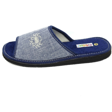 zapatilla de caballero de toalla para verano con suela de piso eva