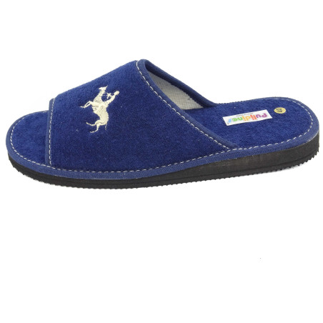 zapatilla de casa de toalla para caballero de suela de eva