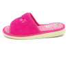 zapatilla de casa para mujer de toalla con planta de vichy y suela microporosa
