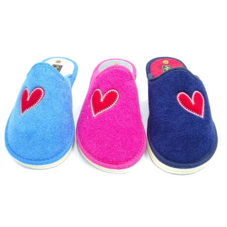 zapatilla de casa para mujer de toalla