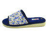 zapatilla de casa para señora con estampado de flores