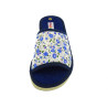 zapatilla de casa para señora con estampado de flores