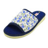 zapatilla de casa para señora con estampado de flores