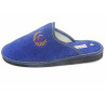zapatilla de caballero de toalla con corona