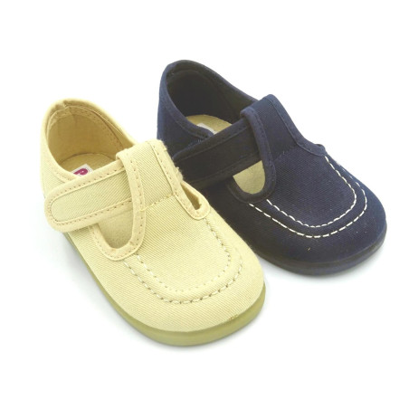 pepito de lona para niño con velcro