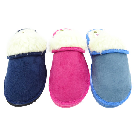 zapatilla de casa para mujer con borreguillo y suela de eva