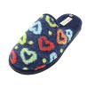 zapatilla de casa para mujer con estampado