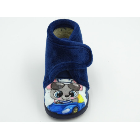 zapatillas de casa para bebe-niño con suela de caucho