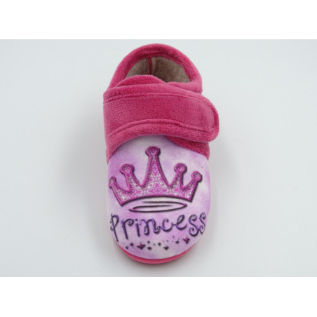 zapatilla de casa para niña con suela de caucho