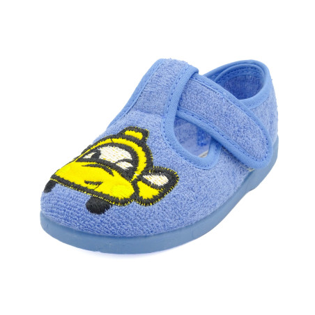 zapatilla de casa para niño de toalla