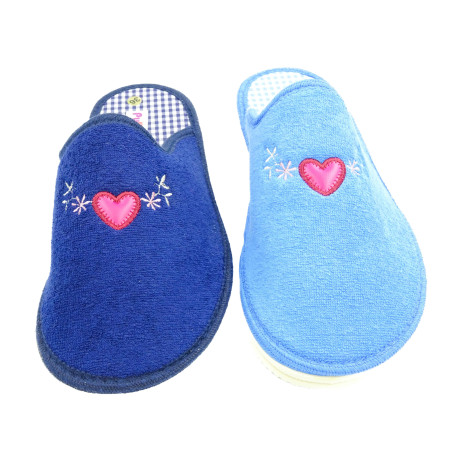 zapatilla de casa para señora de toalla
